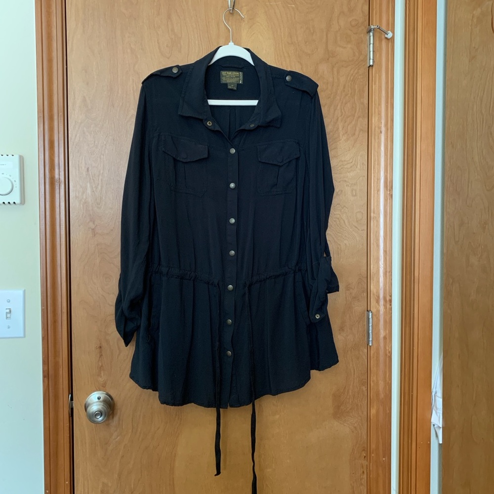 Lucky Brand Navy Button-Up Tunic